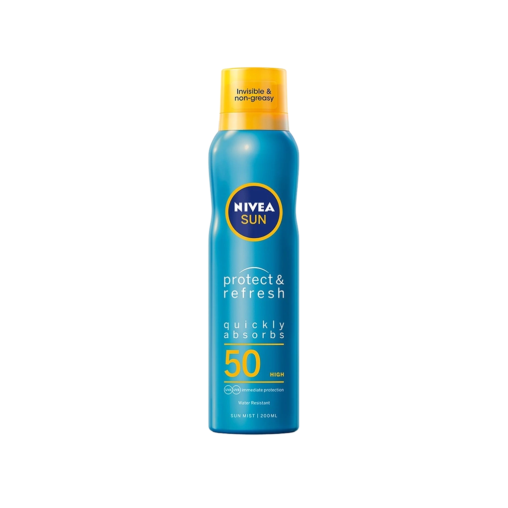 ספריי מקדם הגנה סאן פרוטקט אנד ריפרש 50SPF NIVEA