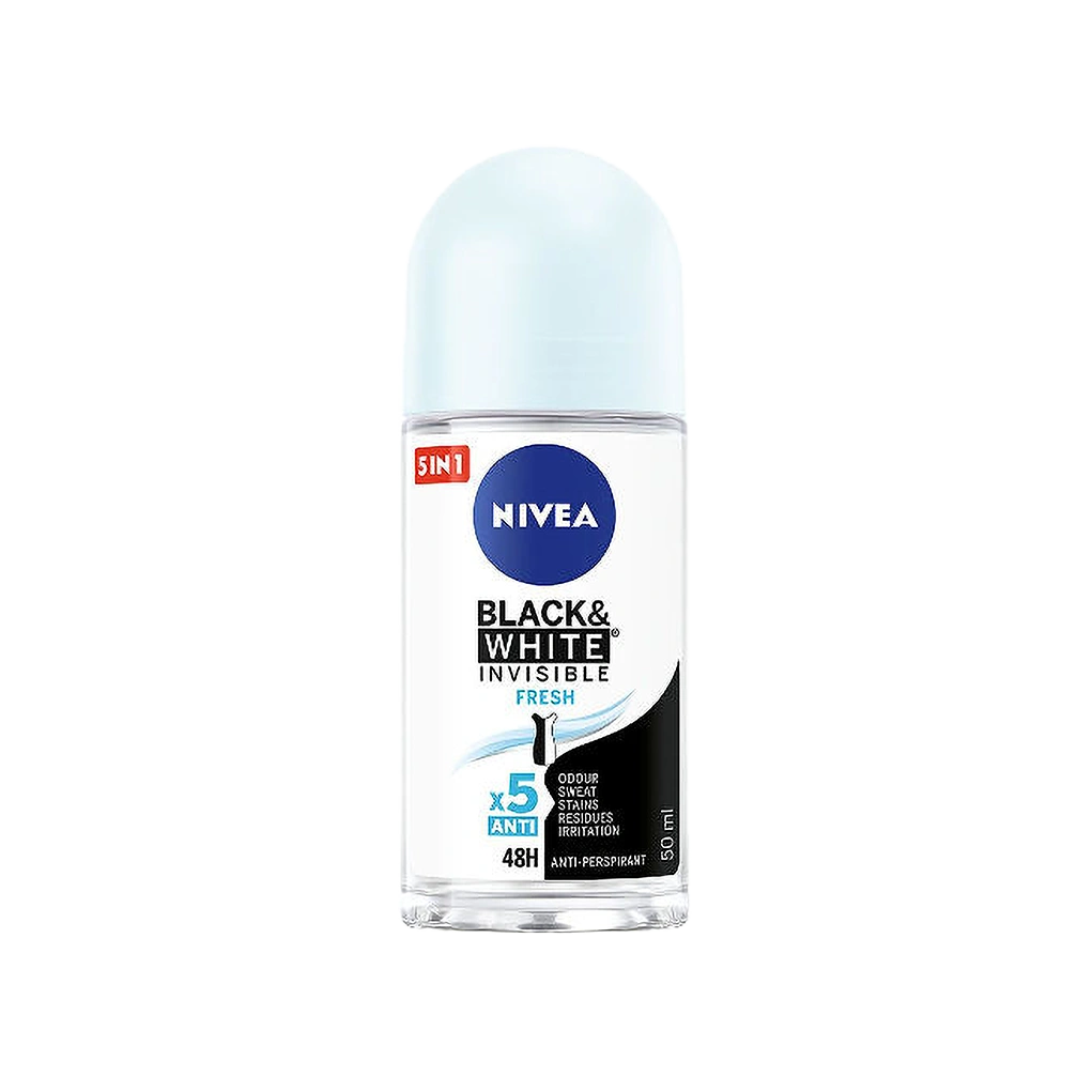דאודורנט רול און בלאק אנד וויט אינויזיבל NIVEA