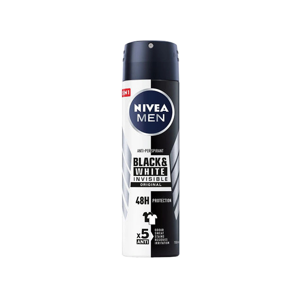 דאודורנט ספריי בלק אנד וויט אינויזיבל לגבר NIVEA