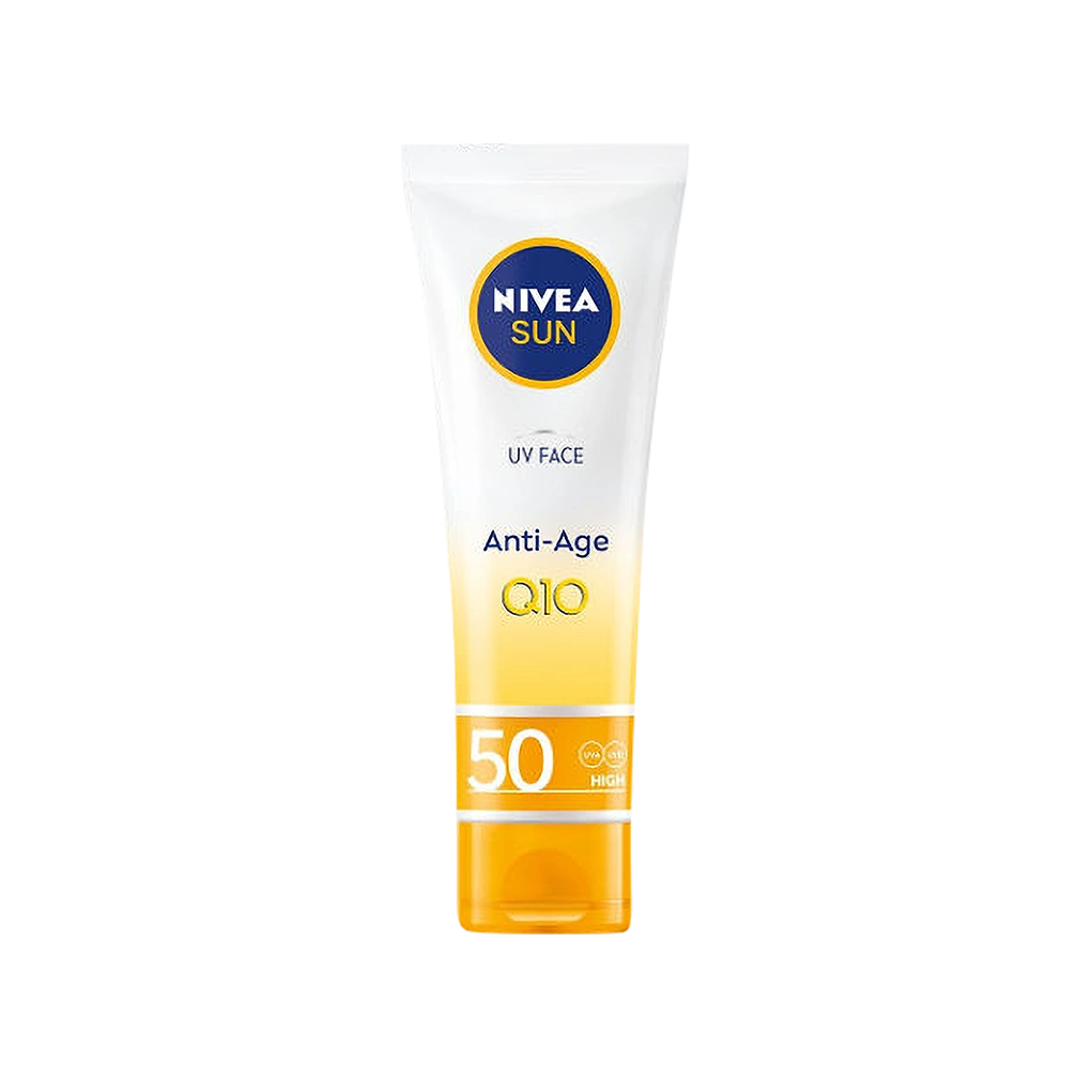 קרם מקדם הגנה לפנים סאן אנטי אייג'ינג 50SPF NIVEA
