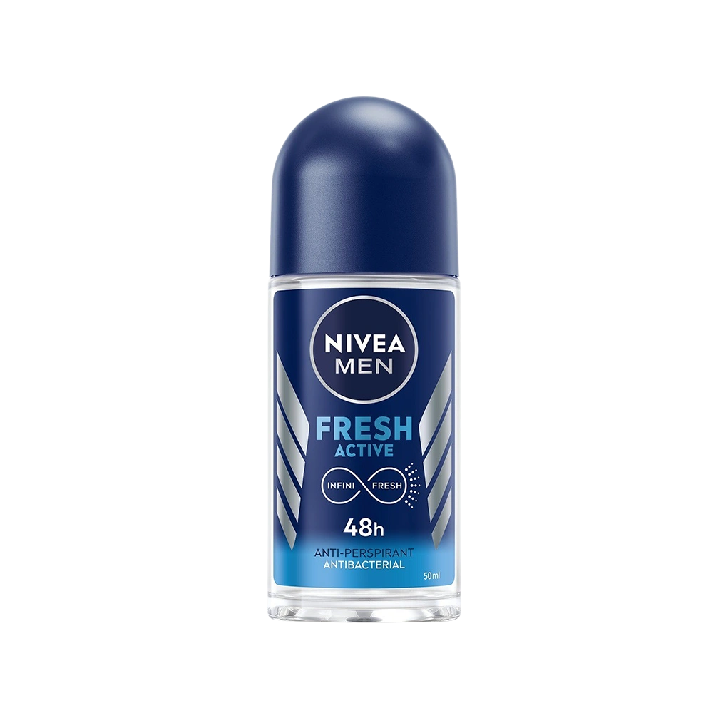 דאודורנט רול און פרש אקטיב לגבר NIVEA