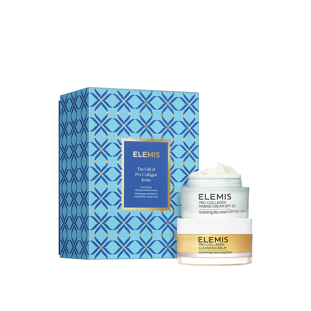 סט אלמיס פרו קולגן קרם יום 30 SPF ובלאם ניקוי Elemis